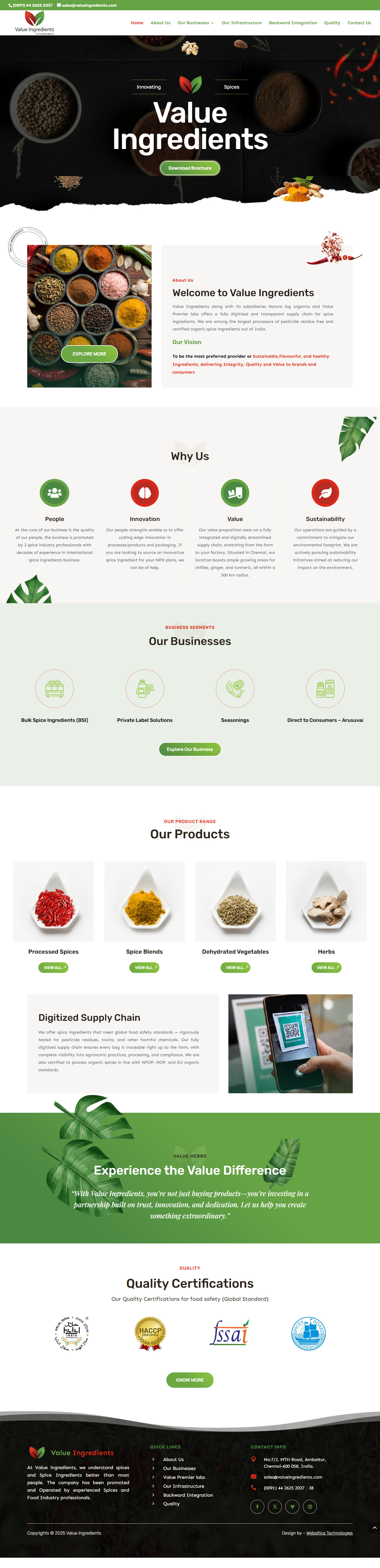Value Ingredients-fullpage image